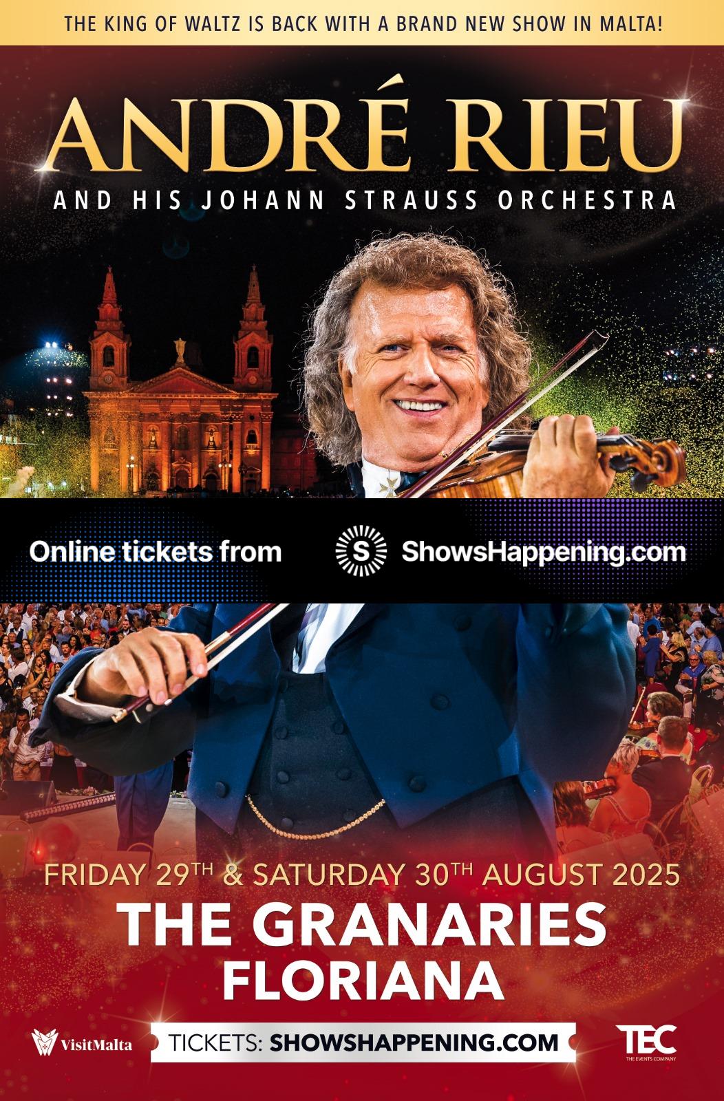 ANDRÉ RIEU LIVE IN CONCERT 2025 ShowsHappening