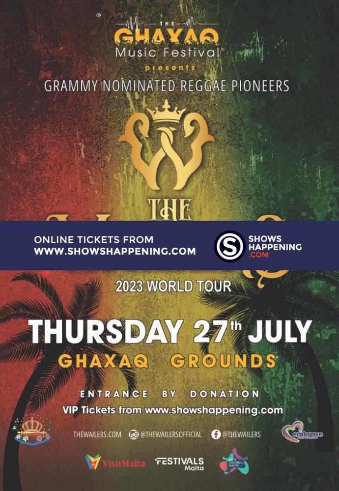 The Wailers World Tour 2023 ShowsHappening