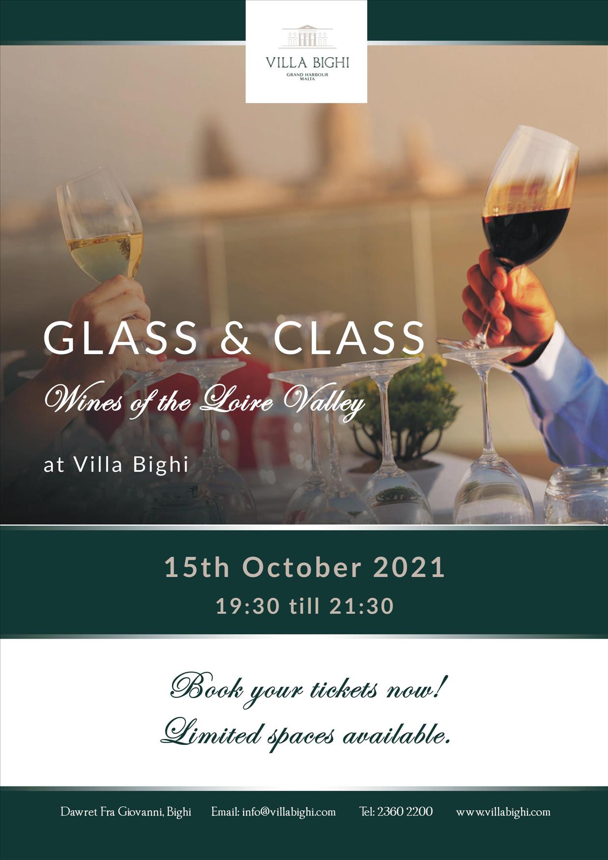 Glass & Class: Wines of the Loire Valley Masterclass poster