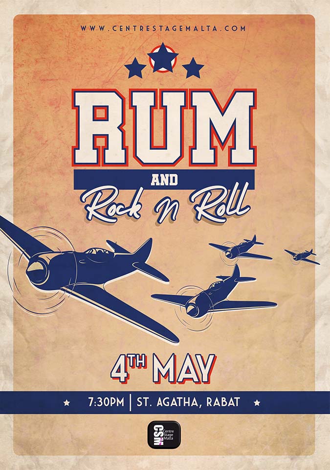 Rum and Rock n Roll poster