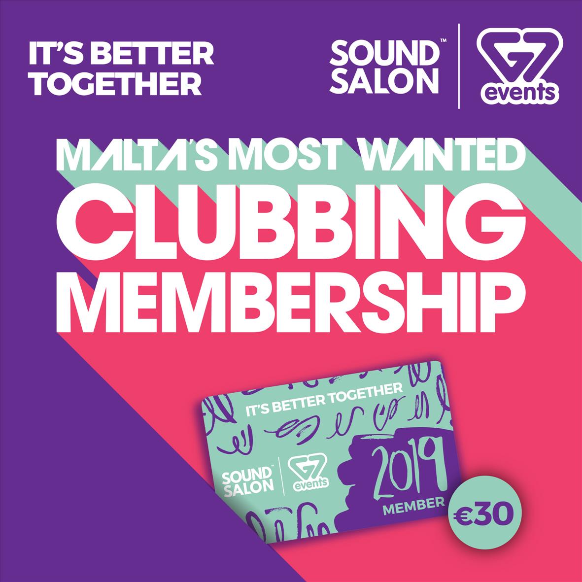 G7 Events & Sound Salon - 2019 Membership Card poster