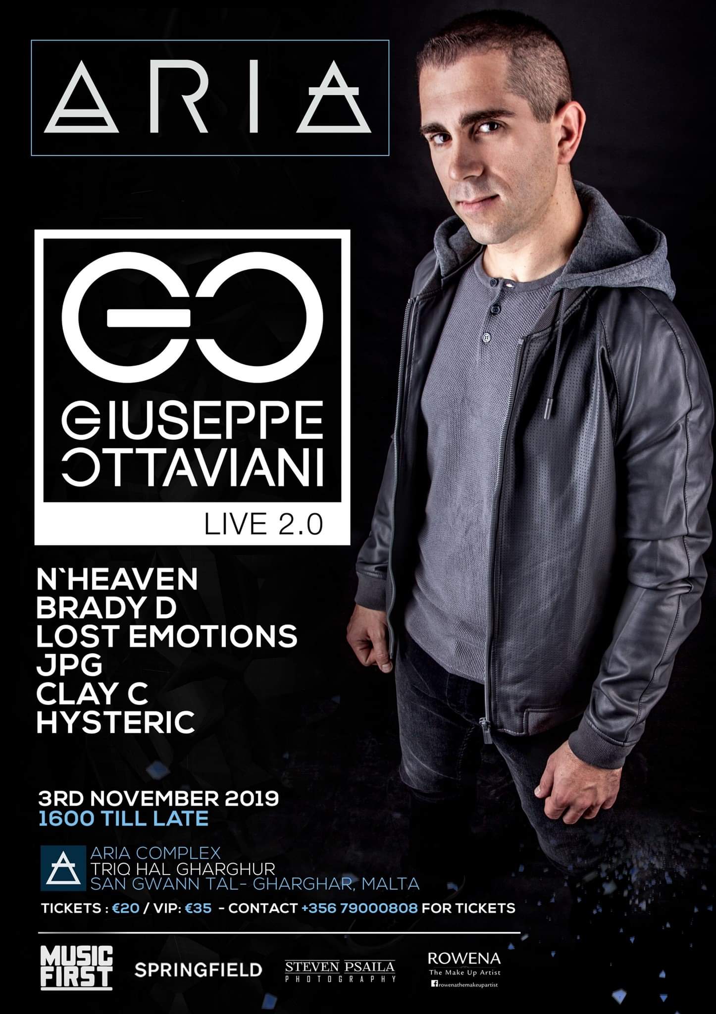 Giuseppe Ottaviani Live at Aria Malta poster