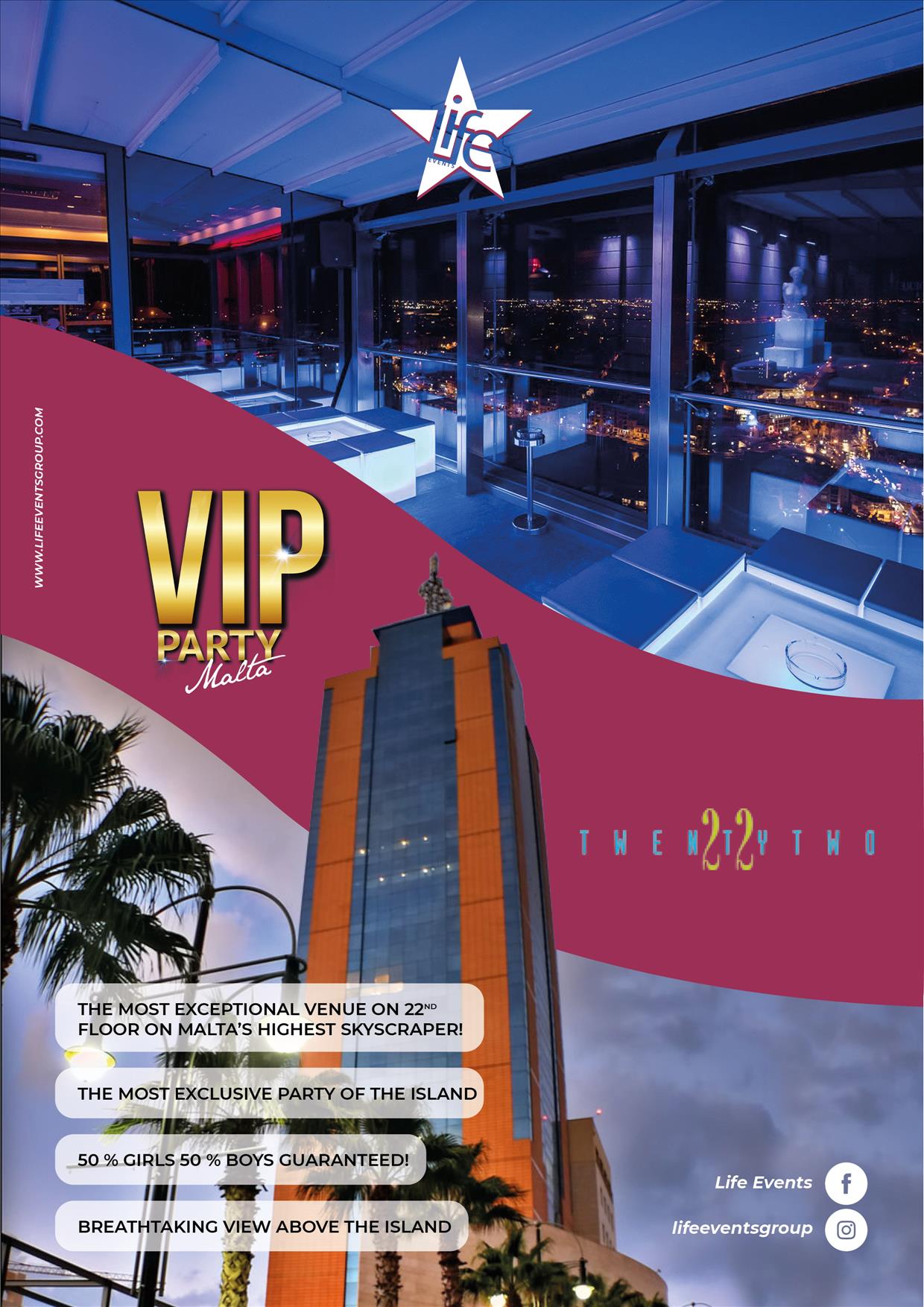 VIP Party Malta by Life Events poster