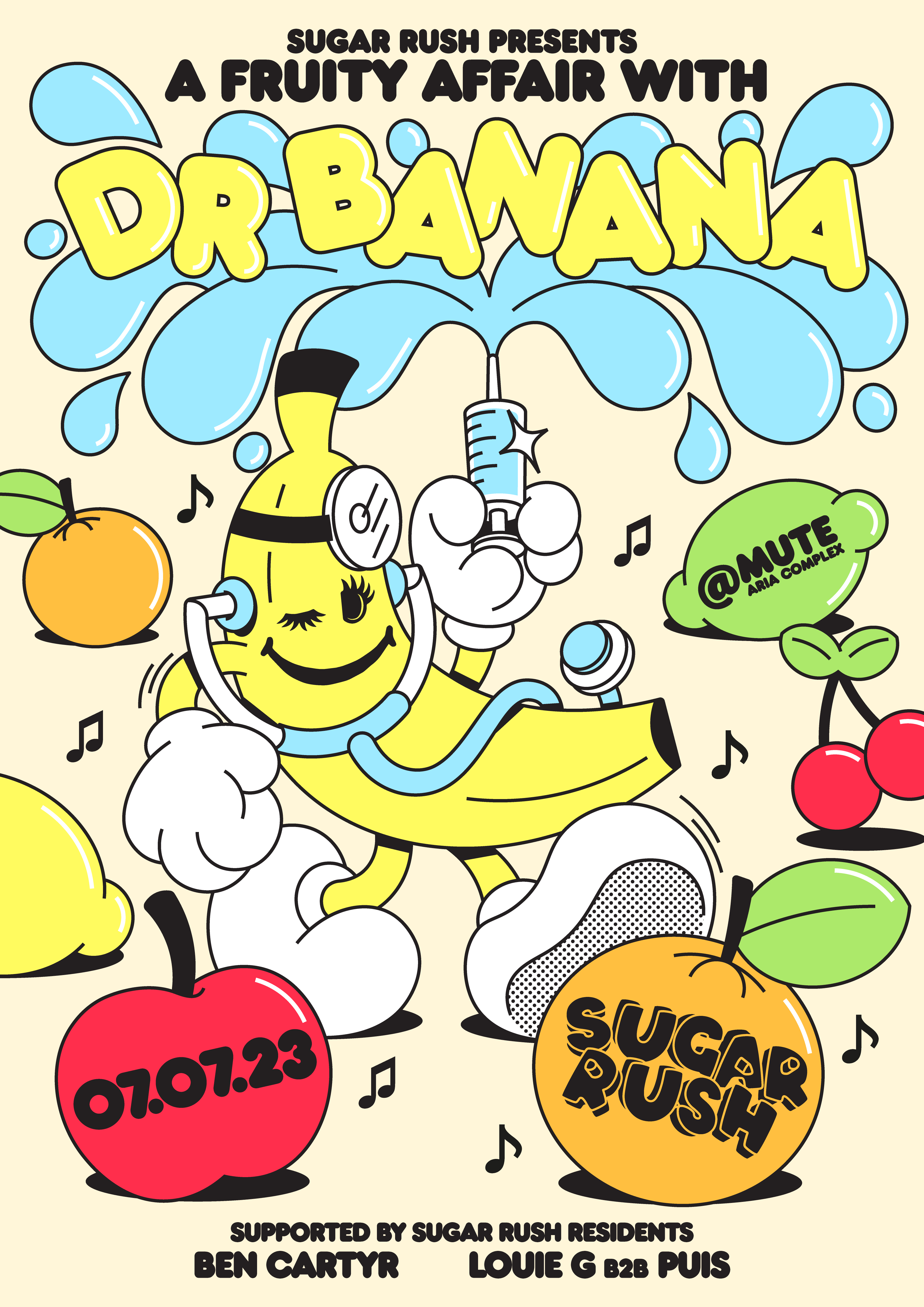 Sugar Rush - A Fruity Affair With Dr Banana 🍌 [Fri 7th July] poster