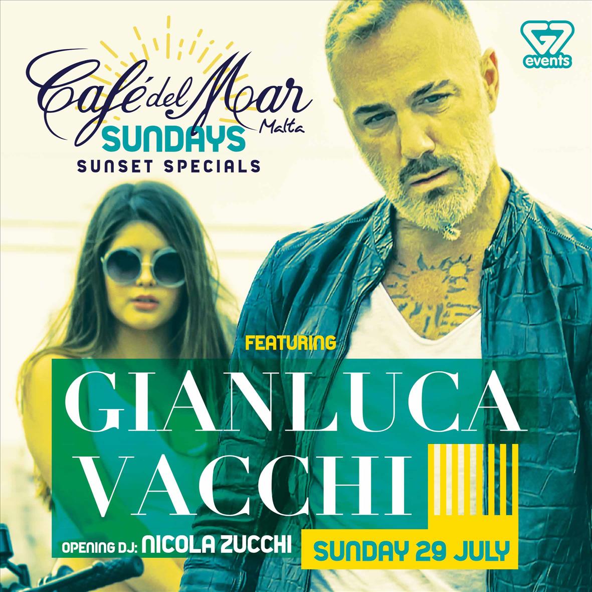 Gianluca Vacchi at Café Del Mar poster