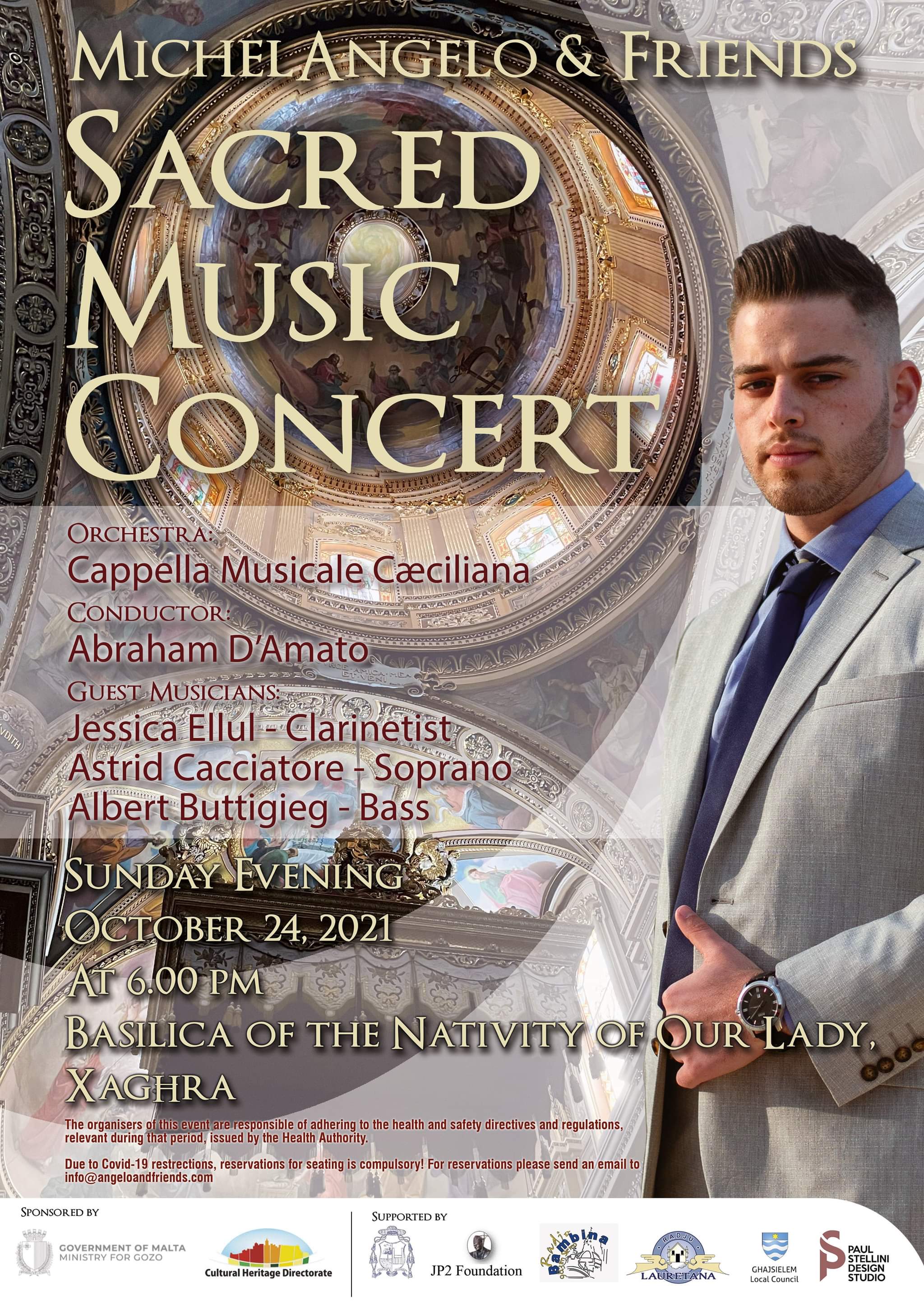 MichelAngelo & Friends Sacred Concert poster