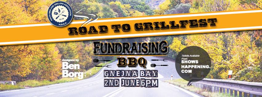 Road to Grillfest Fundraising BBQ poster