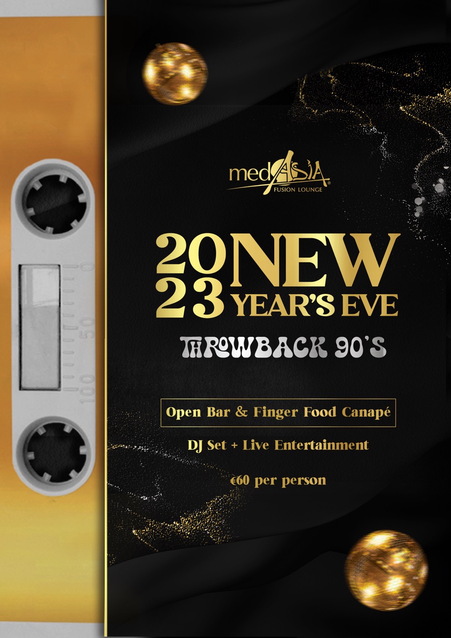 2023 New Years Eve THROWBACK 90's poster