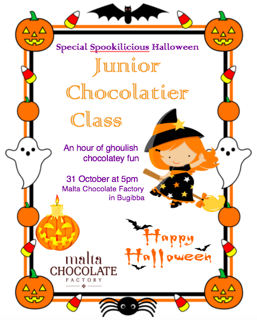 Spookalicious Junior Chocolatier Class poster