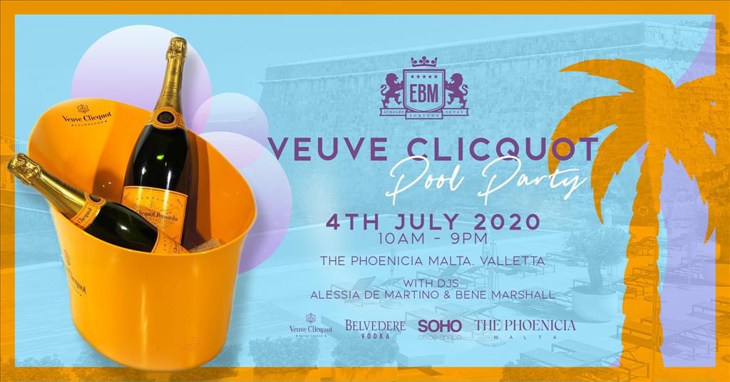 EBM - Veuve Clicquot Pool Party at The Phoenicia Malta poster