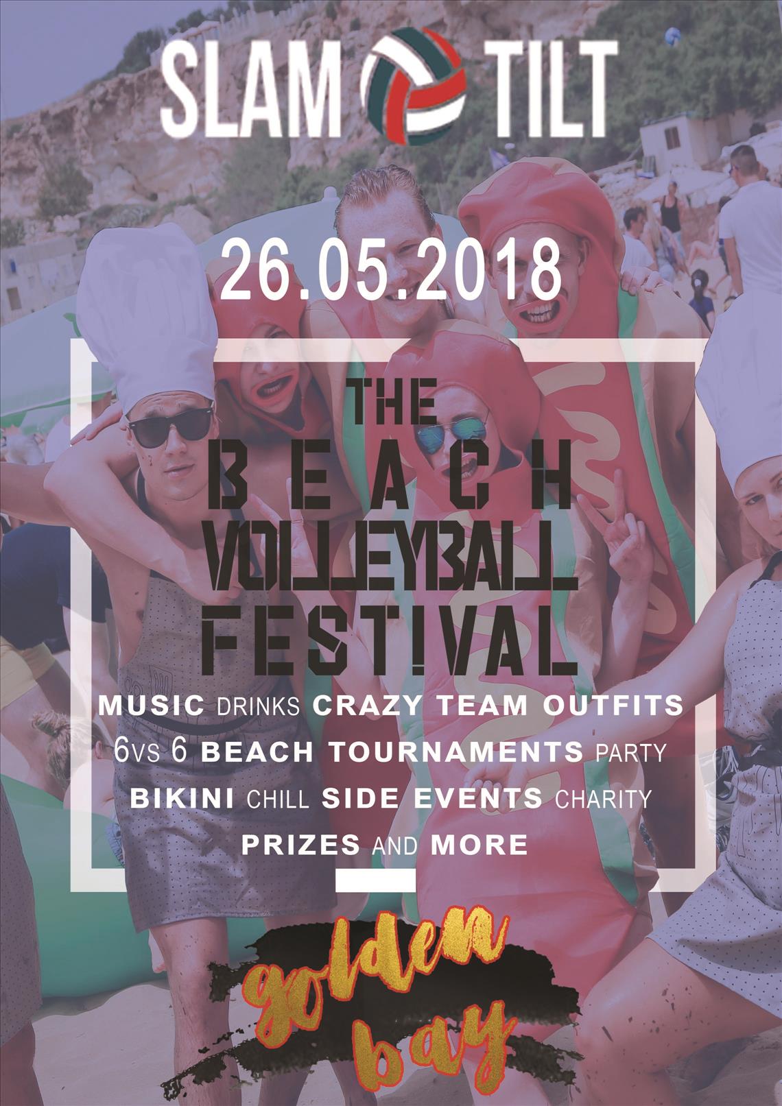 Slam Tilt - The Beach Volleyball Festival @ Golden Bay poster