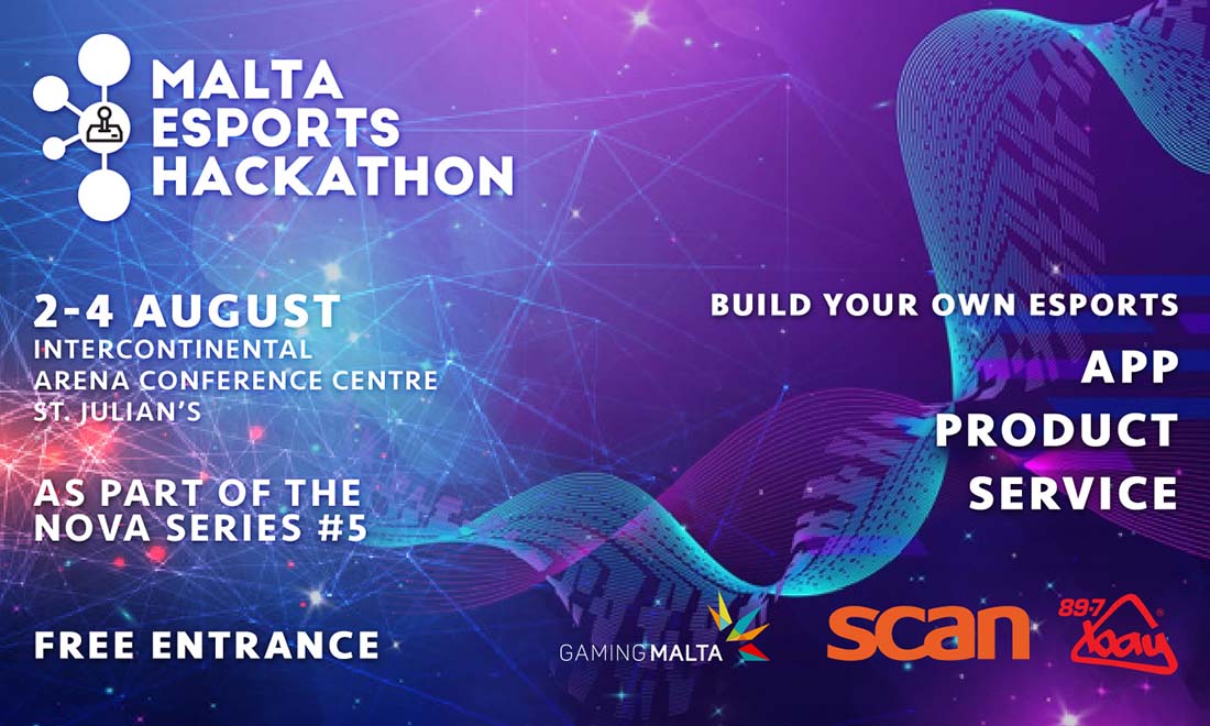 Malta Esports Hackathon poster