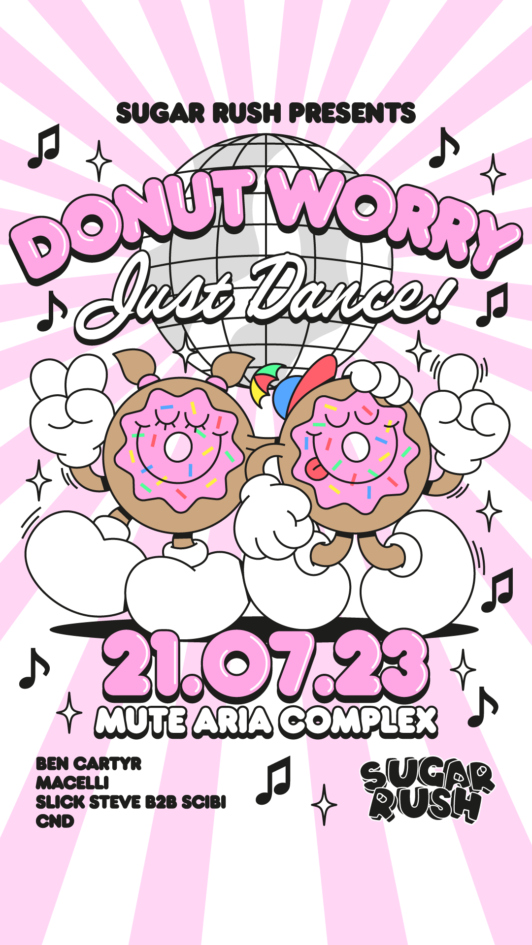 Sugar Rush - Donut Worry, Just Dance! [Fri 21st July] poster