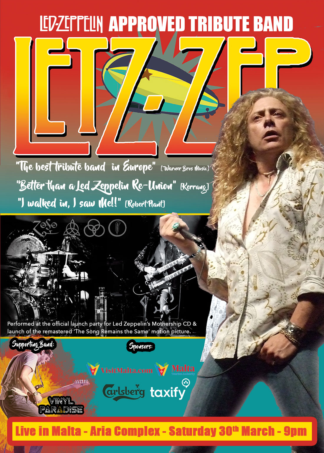 Letz-Zep Live! The Official Led Zeppelin Tribute Band poster
