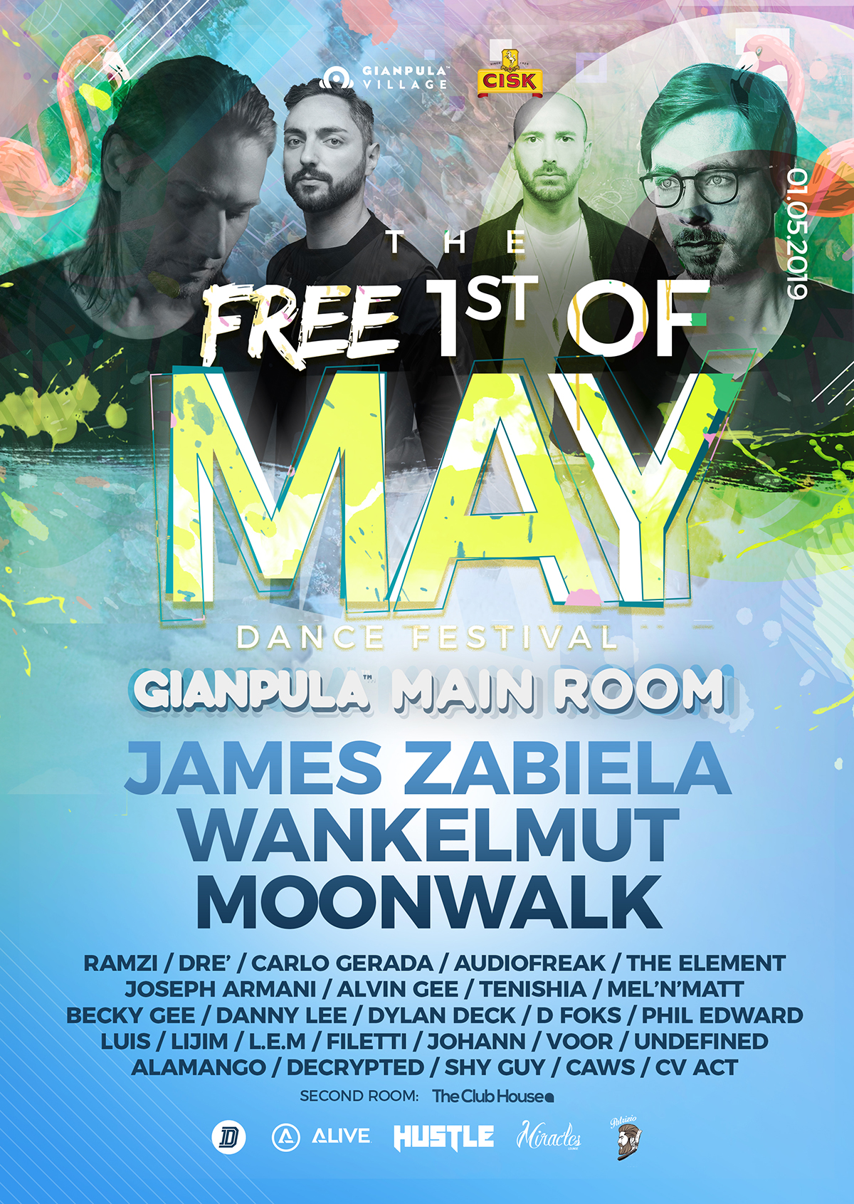 The Free 1st of May Dance Music Festival 2019 poster