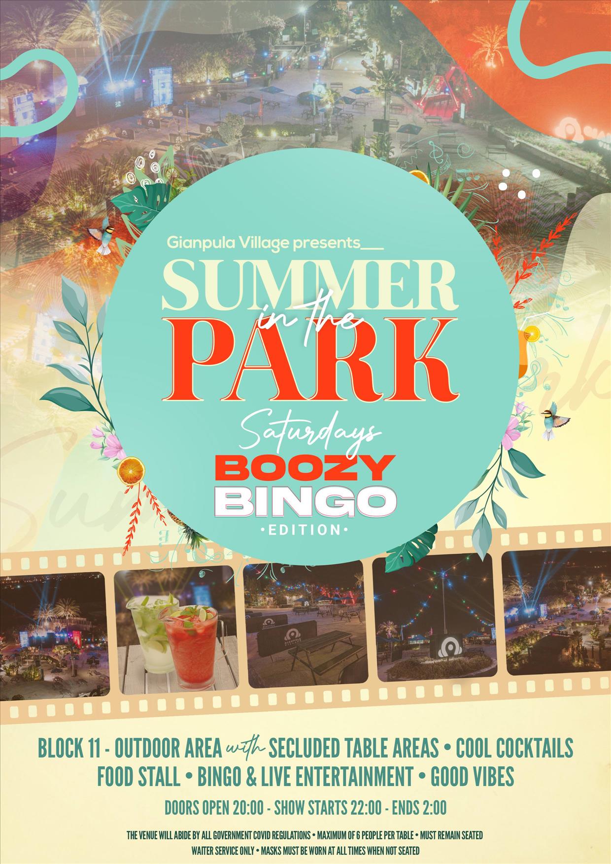 SATURDAYS - Summer in the Park poster
