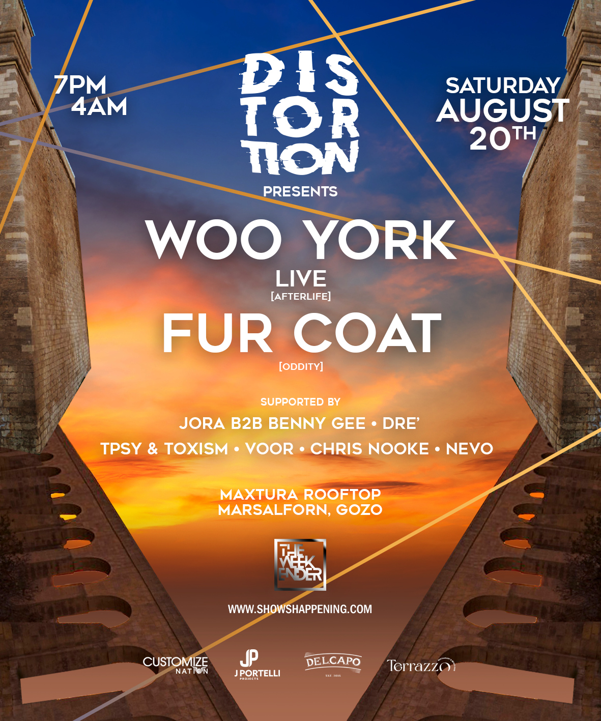 Distortion presents Woo York & Fur Coat poster