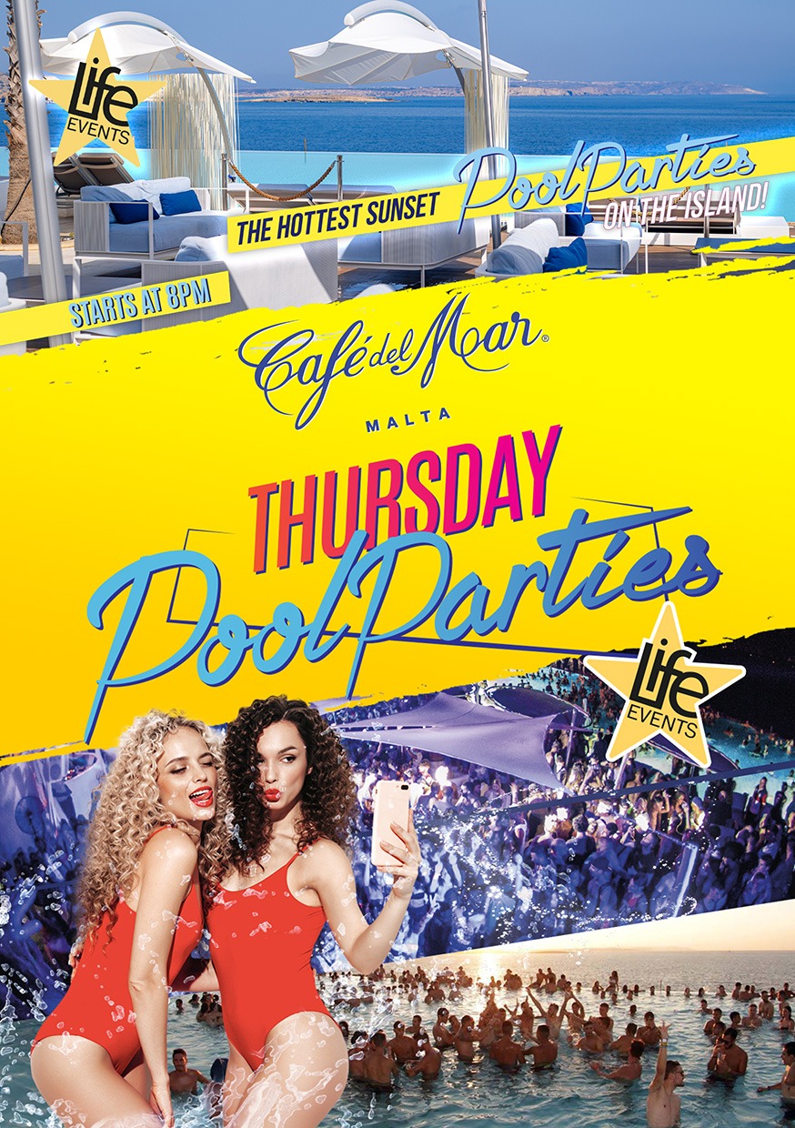 Café Del Mar - Thursday Pool Parties - by Life Events-copy poster