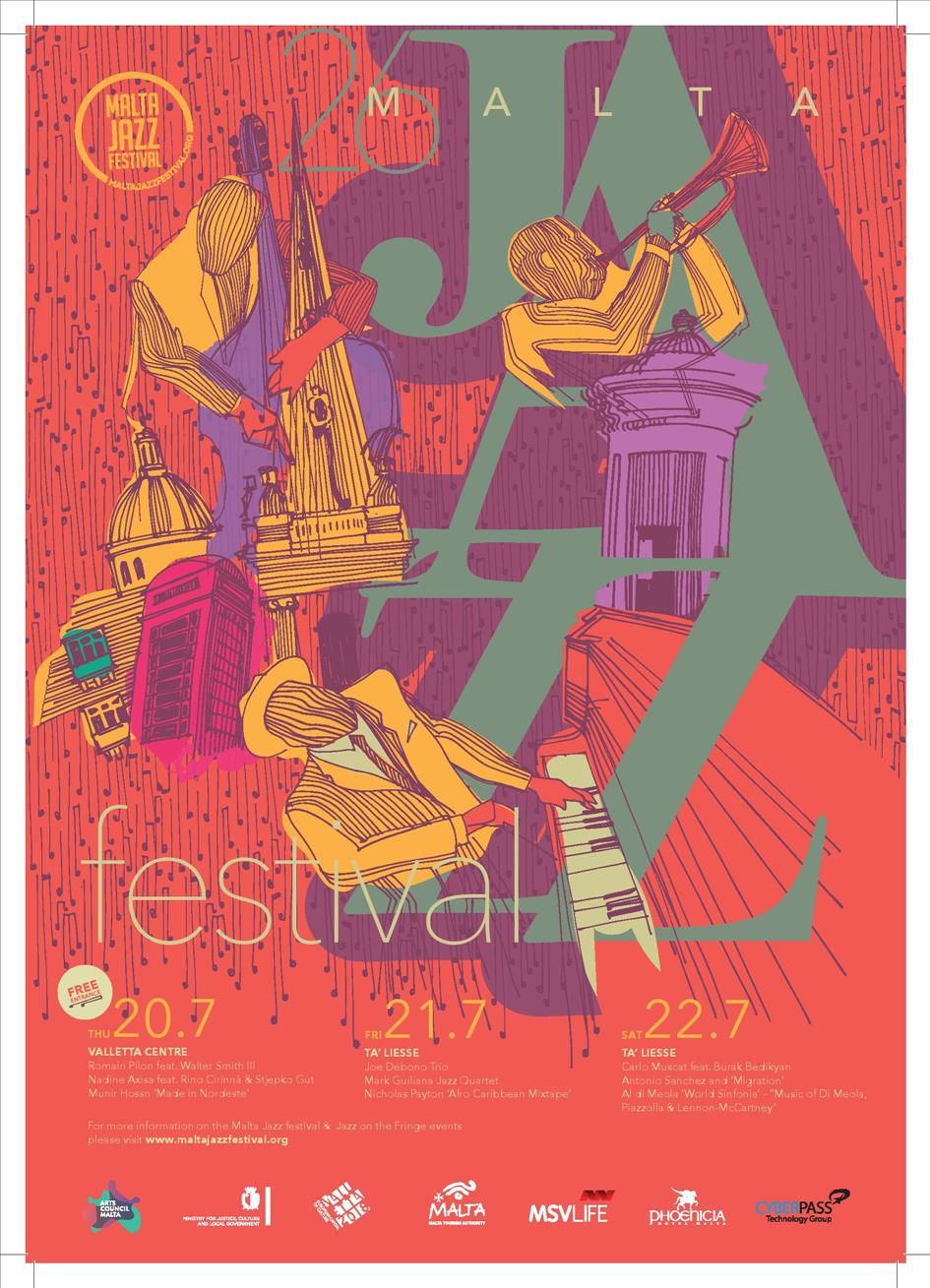 Malta Jazz Festival 2017 poster