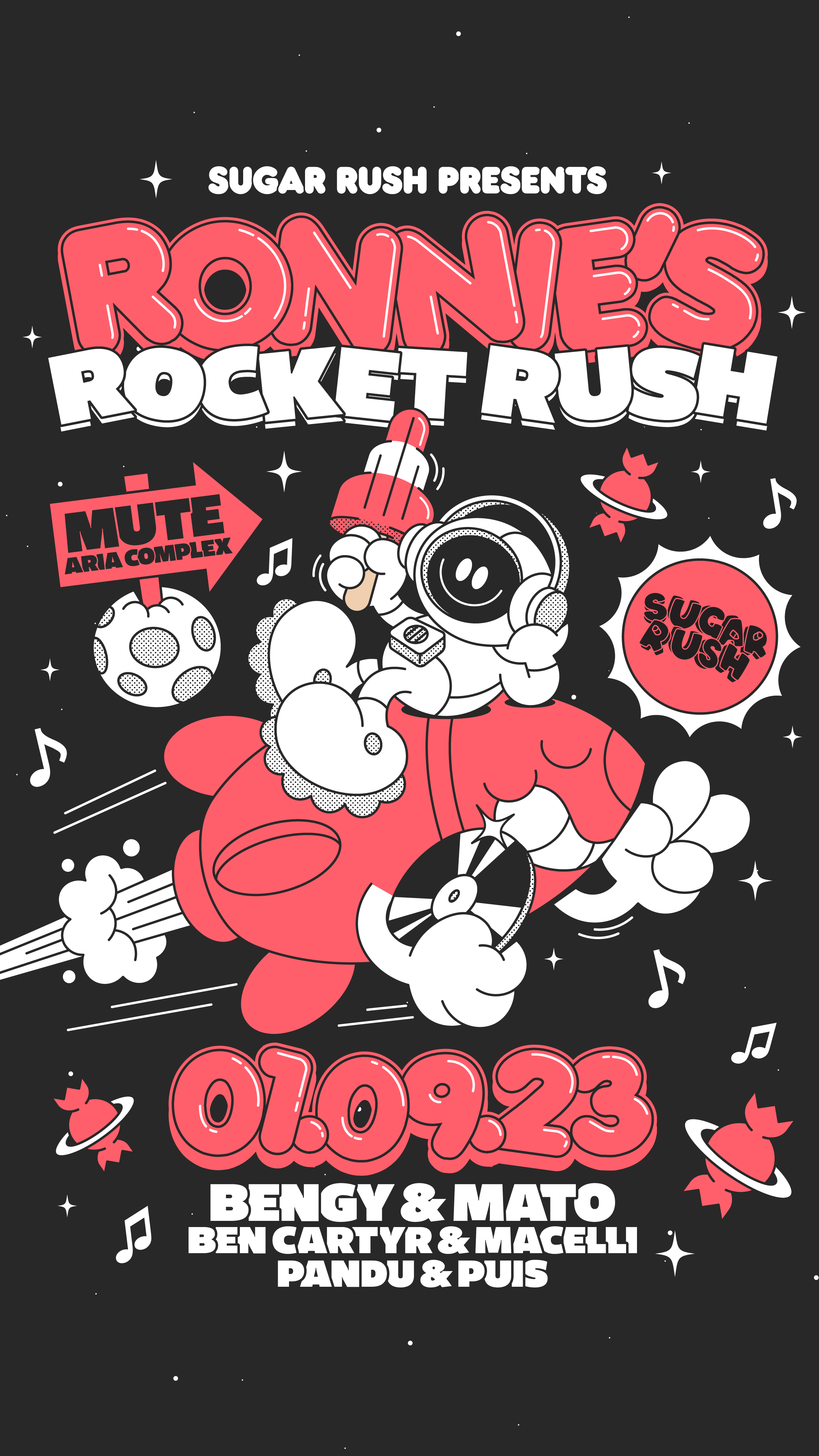 Sugar Rush presents Ronnie's Rocket Rush [01.09.23] 🚀 poster