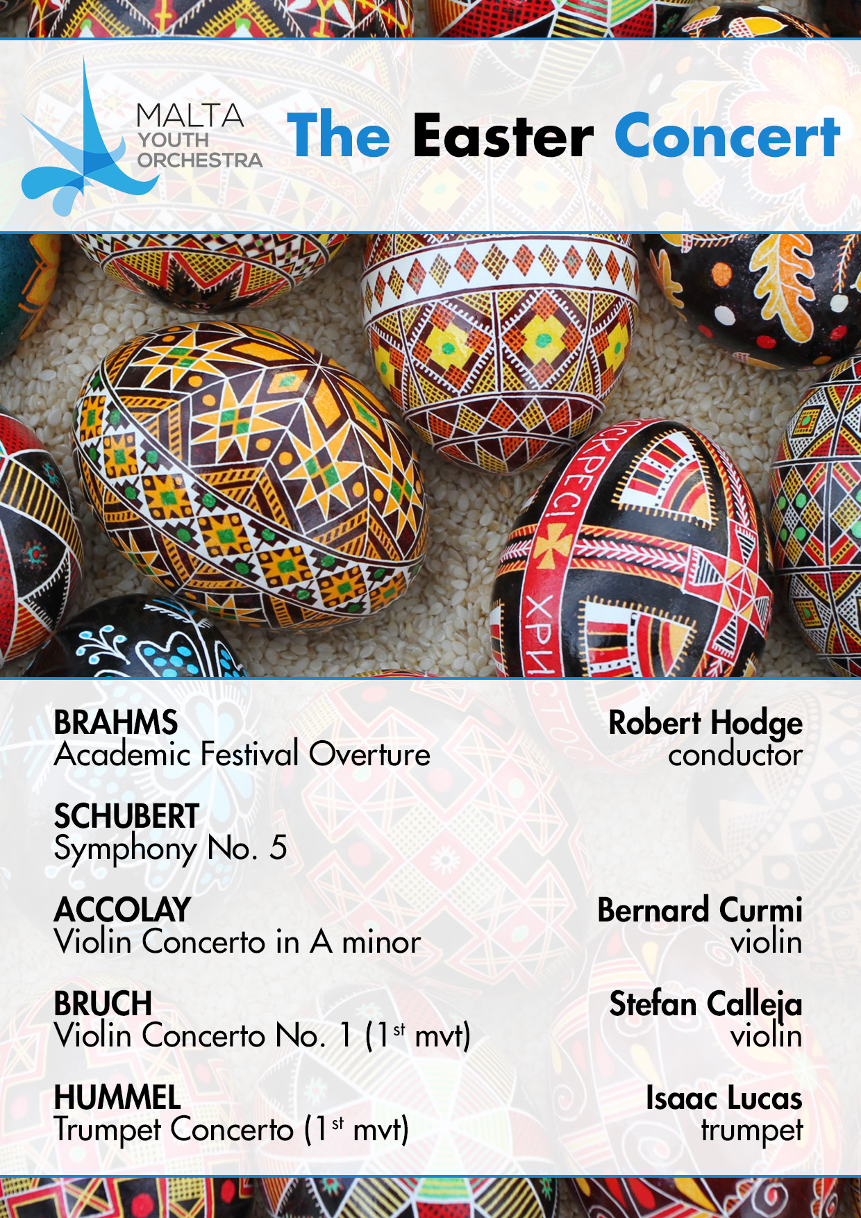 Malta Youth Orchestra - The Easter Concert poster
