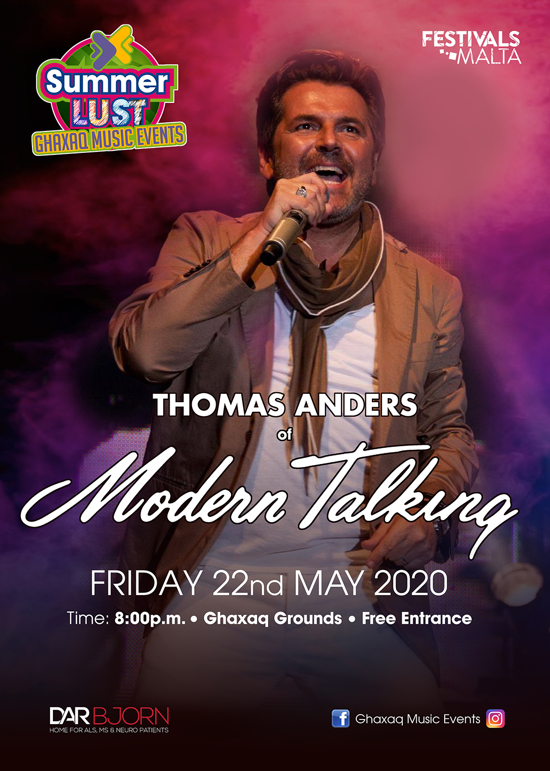 Thomas Anders of Modern Talking poster