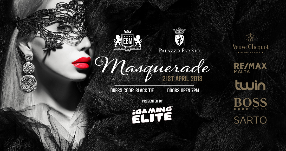 EBM Masquerade at Palazzo Parisio - Presented by iGaming Elite poster