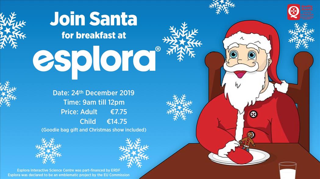 Breakfast with Santa poster