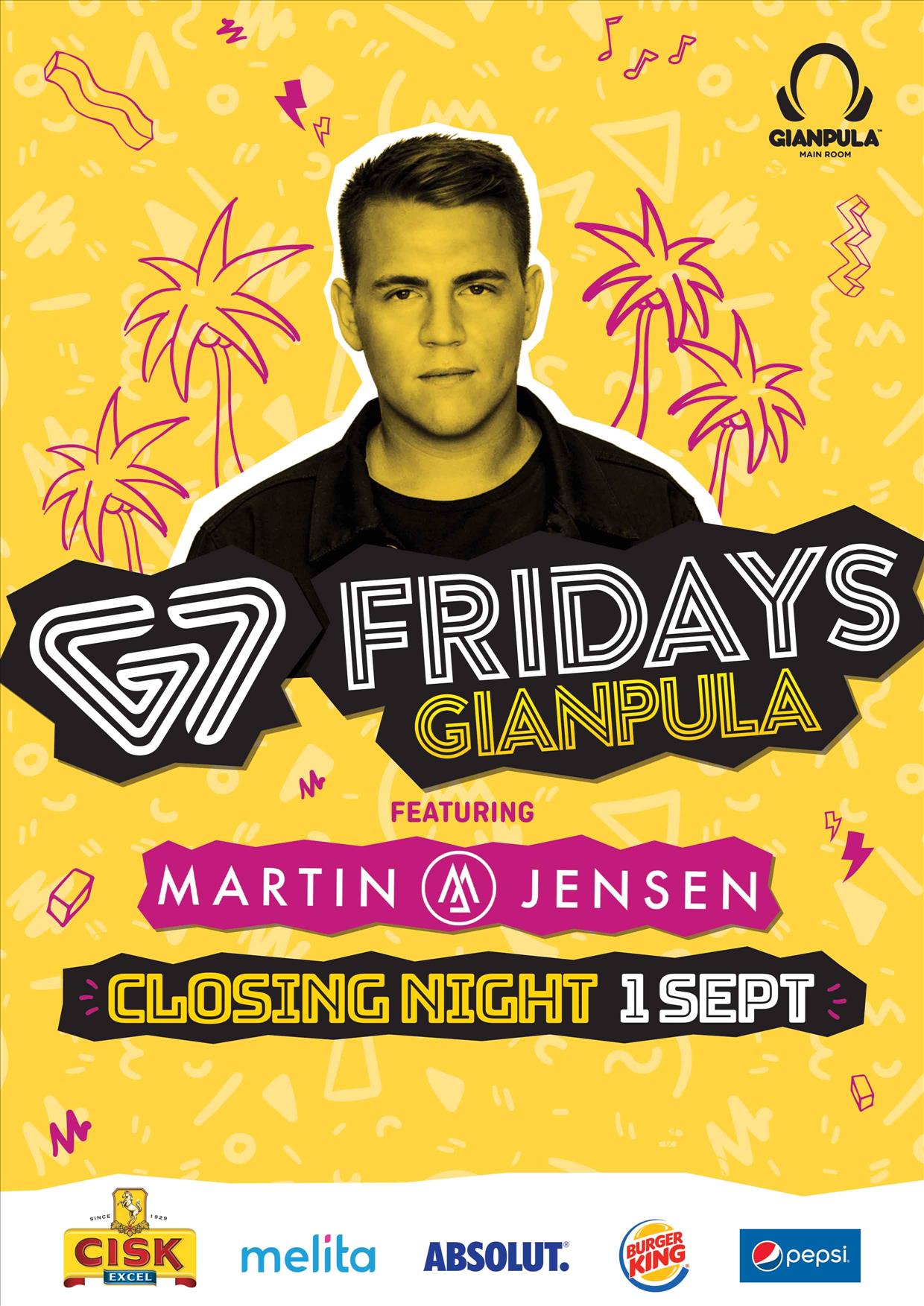 G7 Fridays - CLOSING ft. Martin Jensen poster