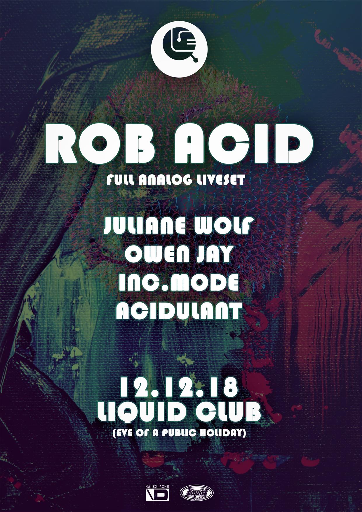 Inscape - Rob Acid - Live poster
