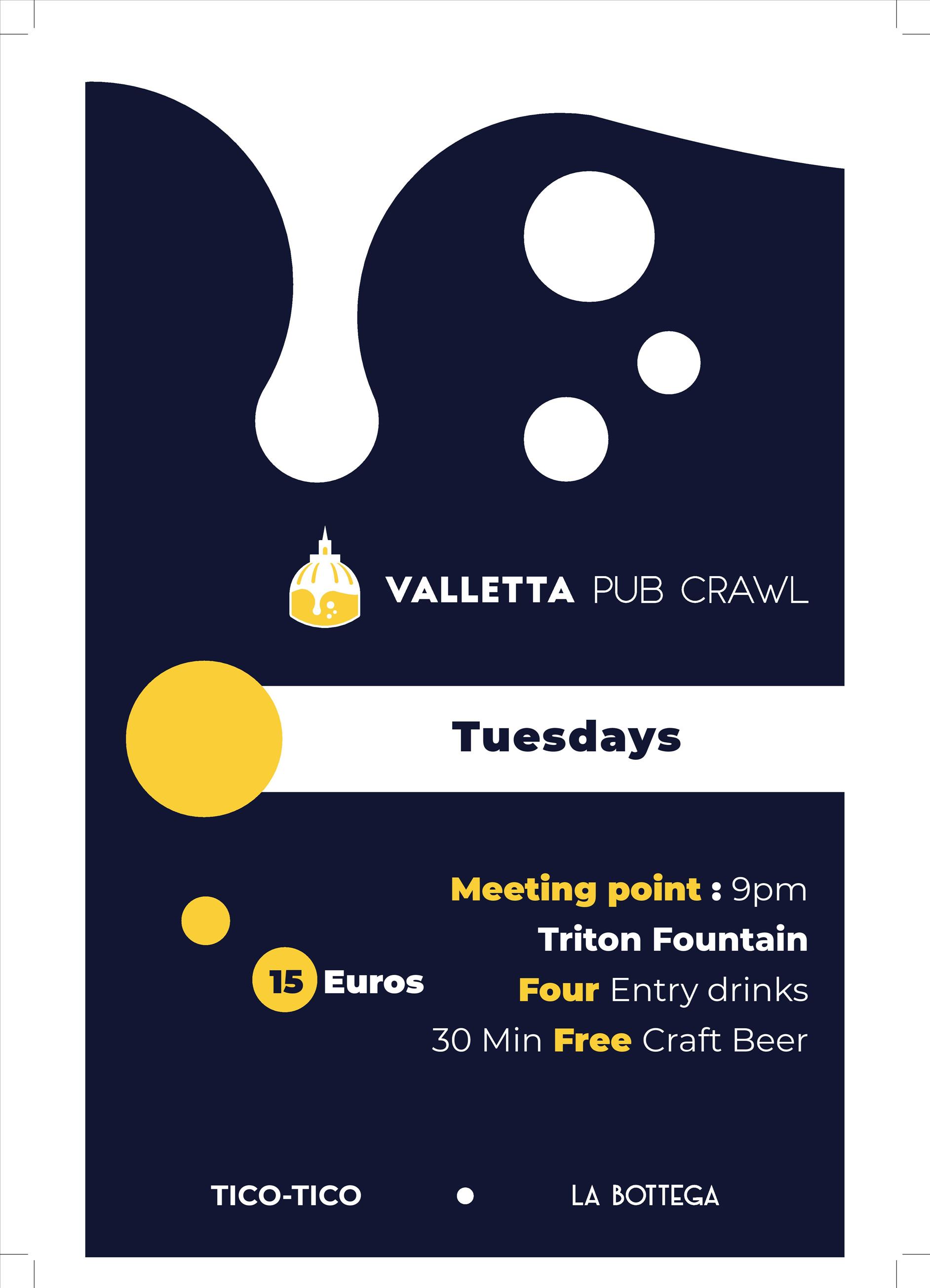 Valletta Pub Crawl poster