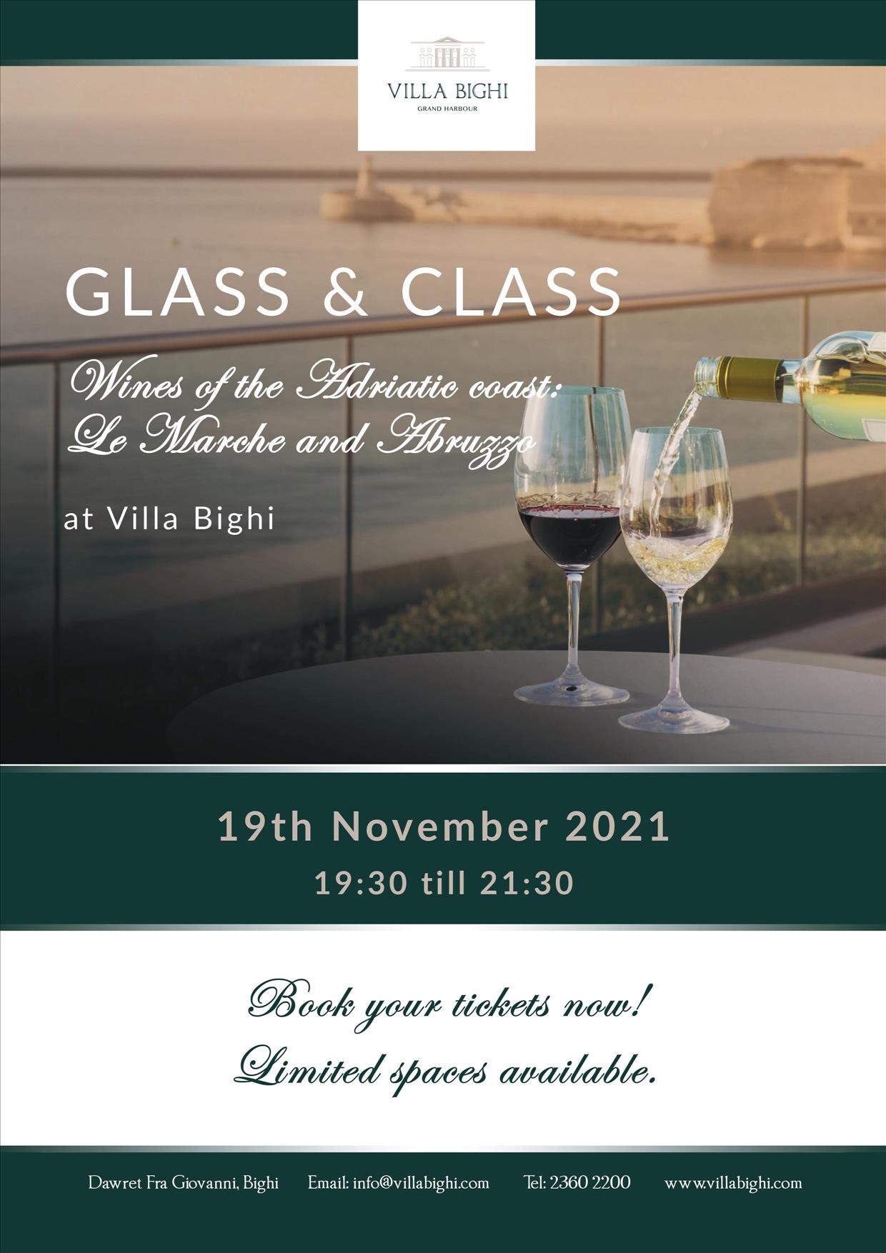 Glass & Class: Glass & Class: The Wines of the Adriatic Coast poster