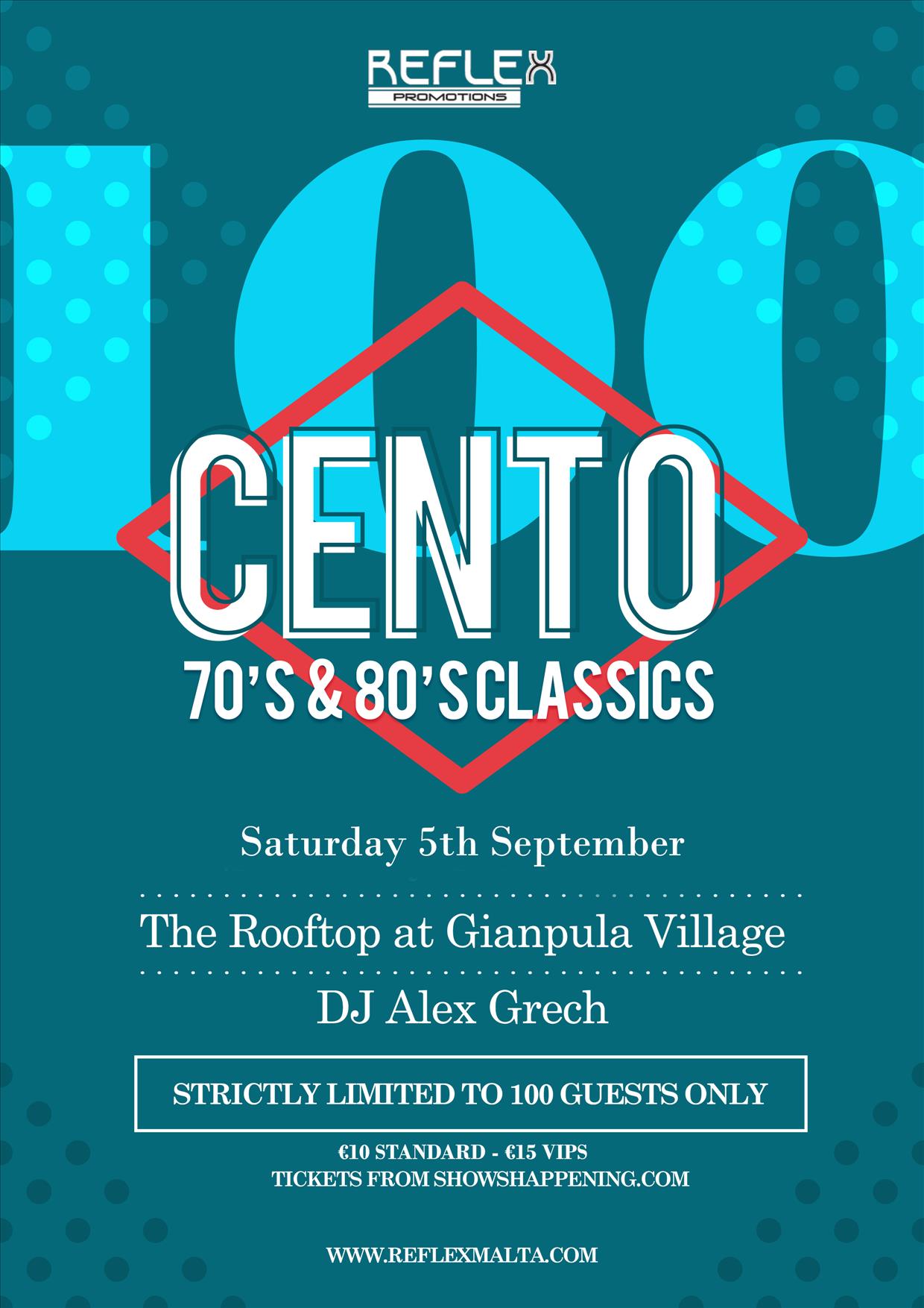 CENTO (70's & 80's Classics) DJ Alex Grech poster