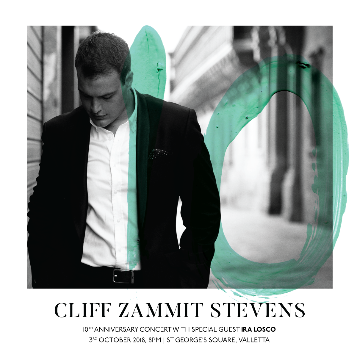 Cliff Zammit Stevens 10 Year Anniversary Concert poster
