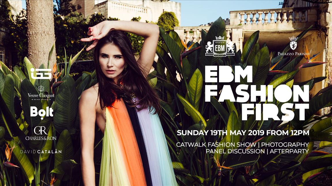 EBM Fashion First at Palazzo Parisio poster