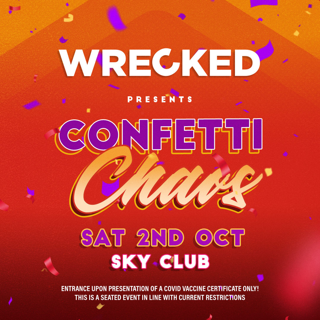 Wrecked presents Confetti Chaos poster