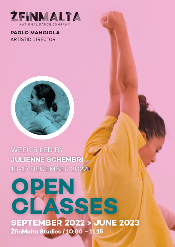 ŻfinMalta Open Classes with Julienne Schembri poster