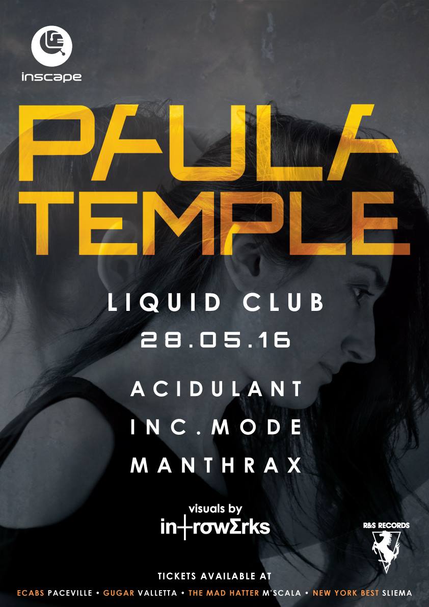 Inscape ft. Paula Temple - Hybrid DJ/Live Set poster