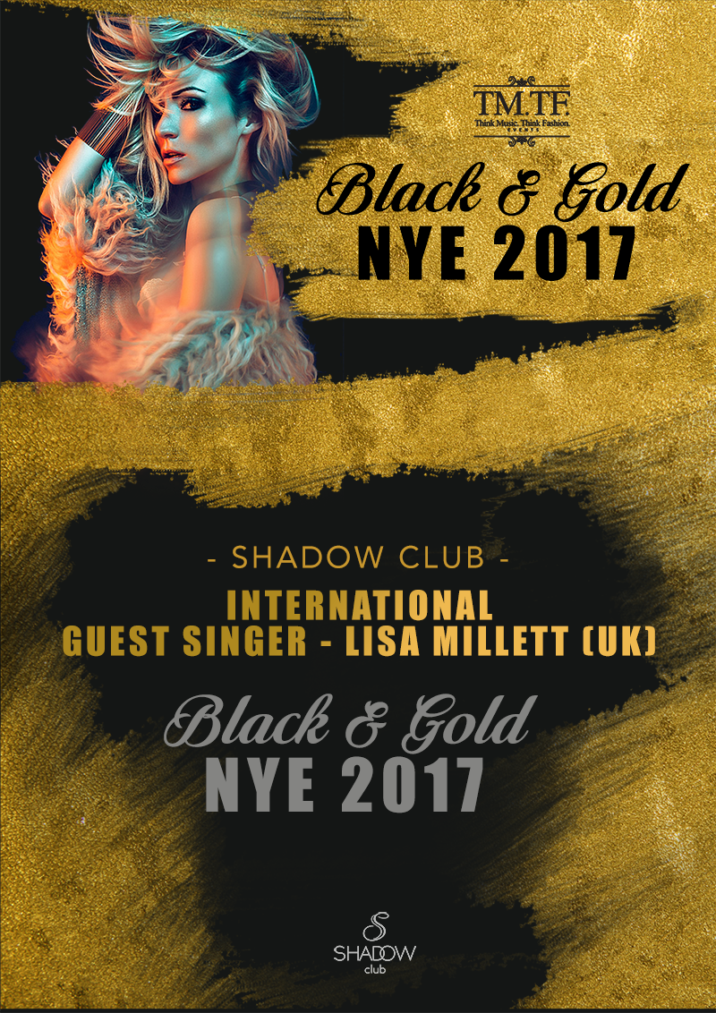 BLACK & GOLD NYE 2017 poster