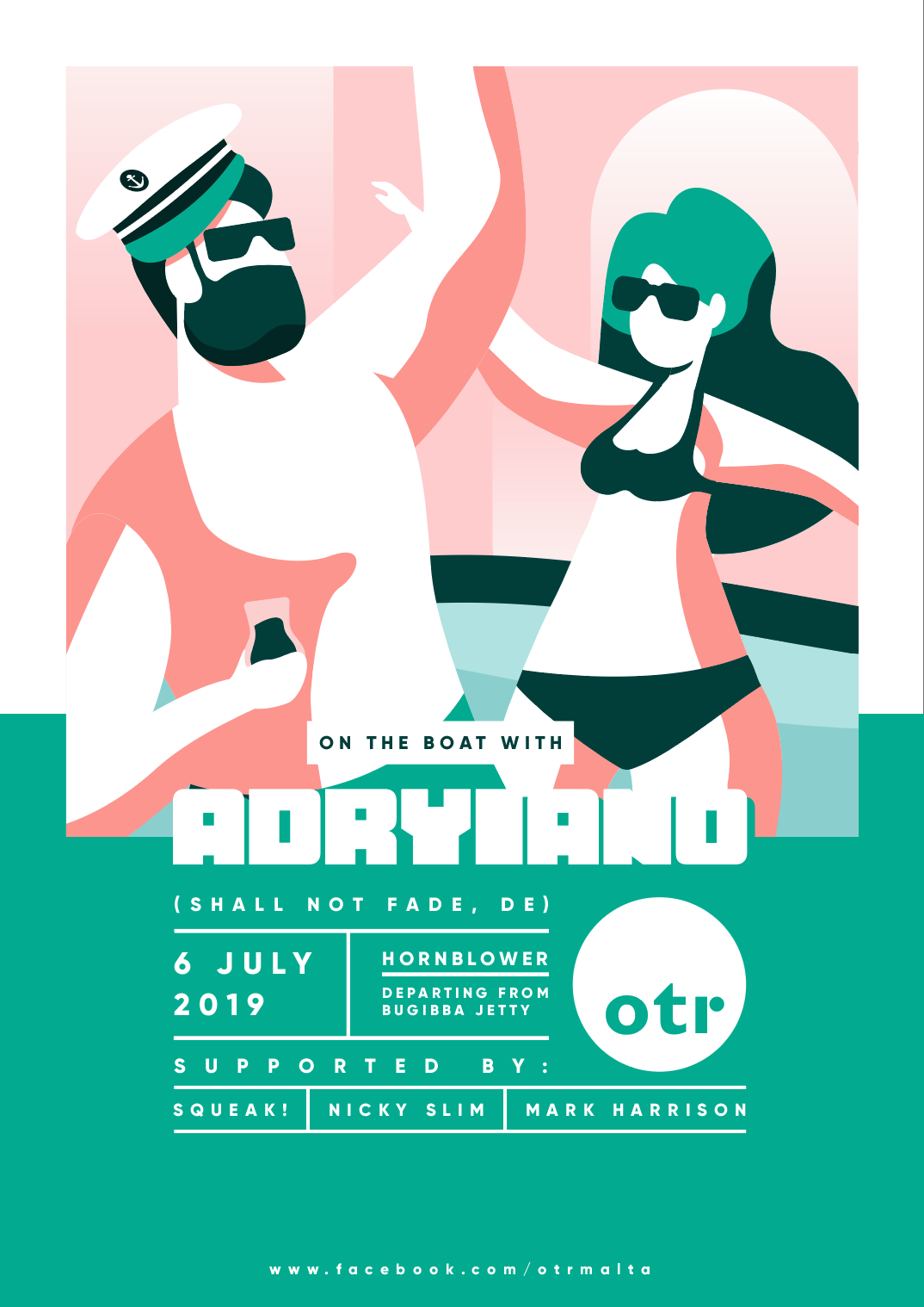 OTR Boat Party w/ Adryiano poster