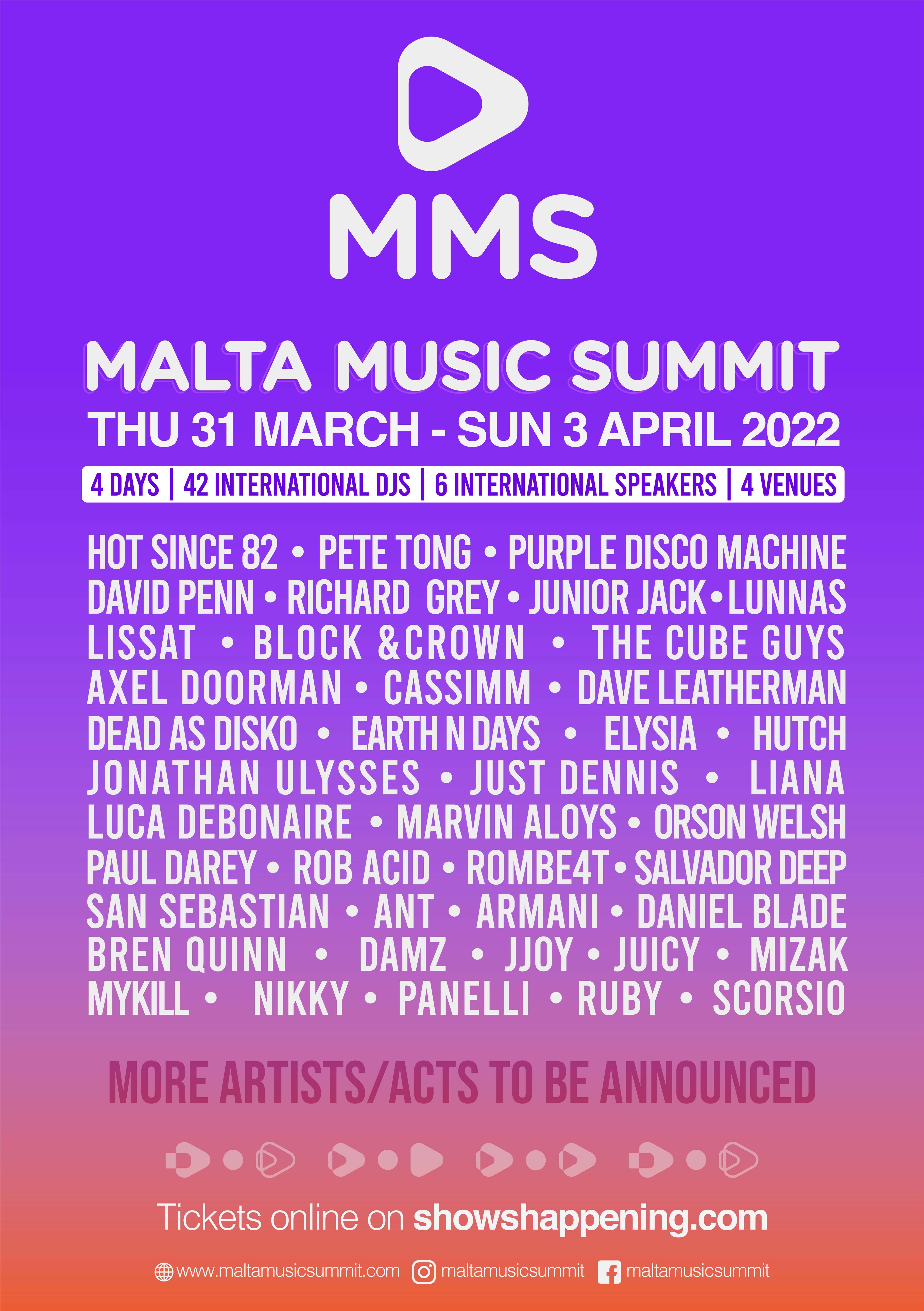 Malta Music Summit poster