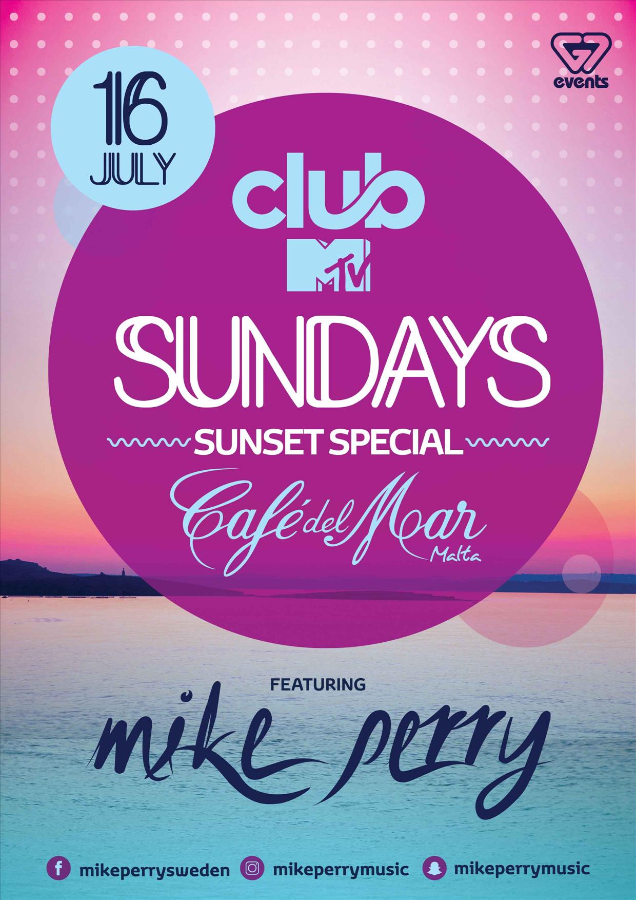 Club MTV Sundays present MIKE PERRY poster