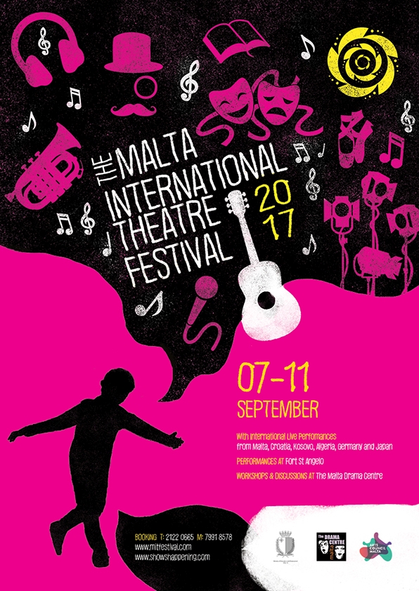 Malta International Theatre Festival 2017 poster