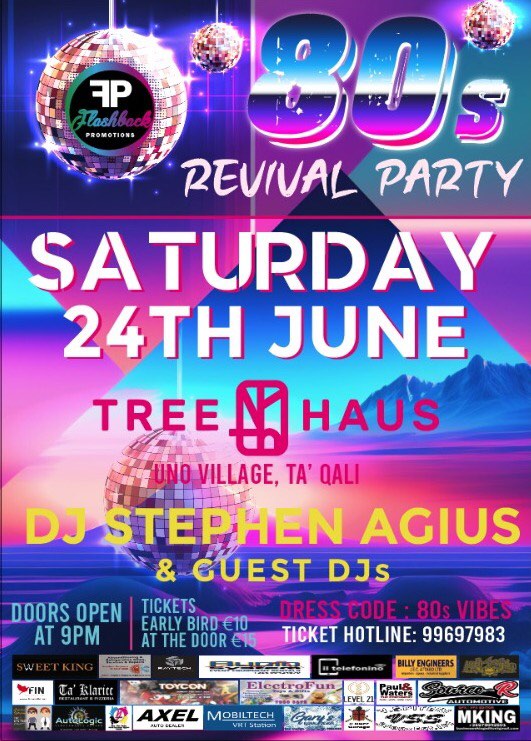80 S REVIVAL DISCO PARTY poster