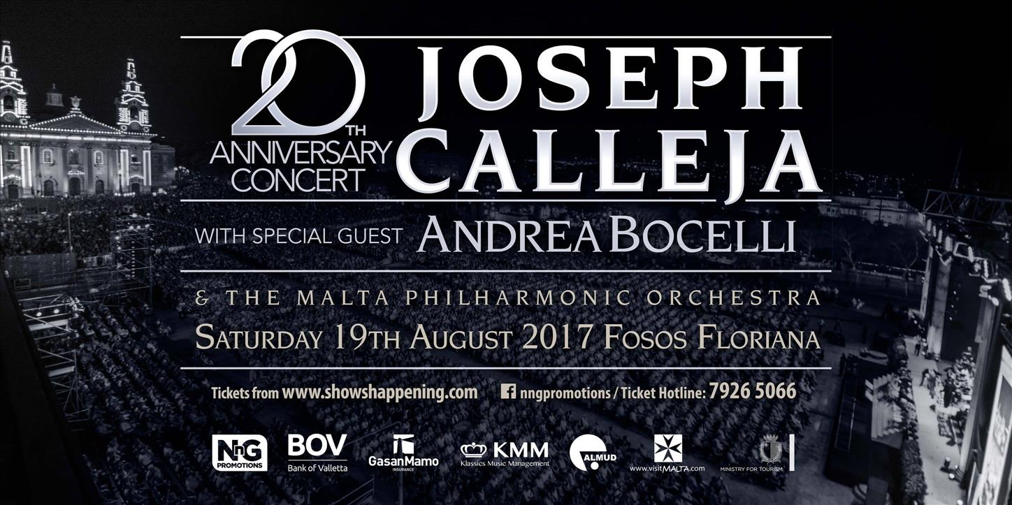 Joseph Calleja 20th Anniversary Concert poster