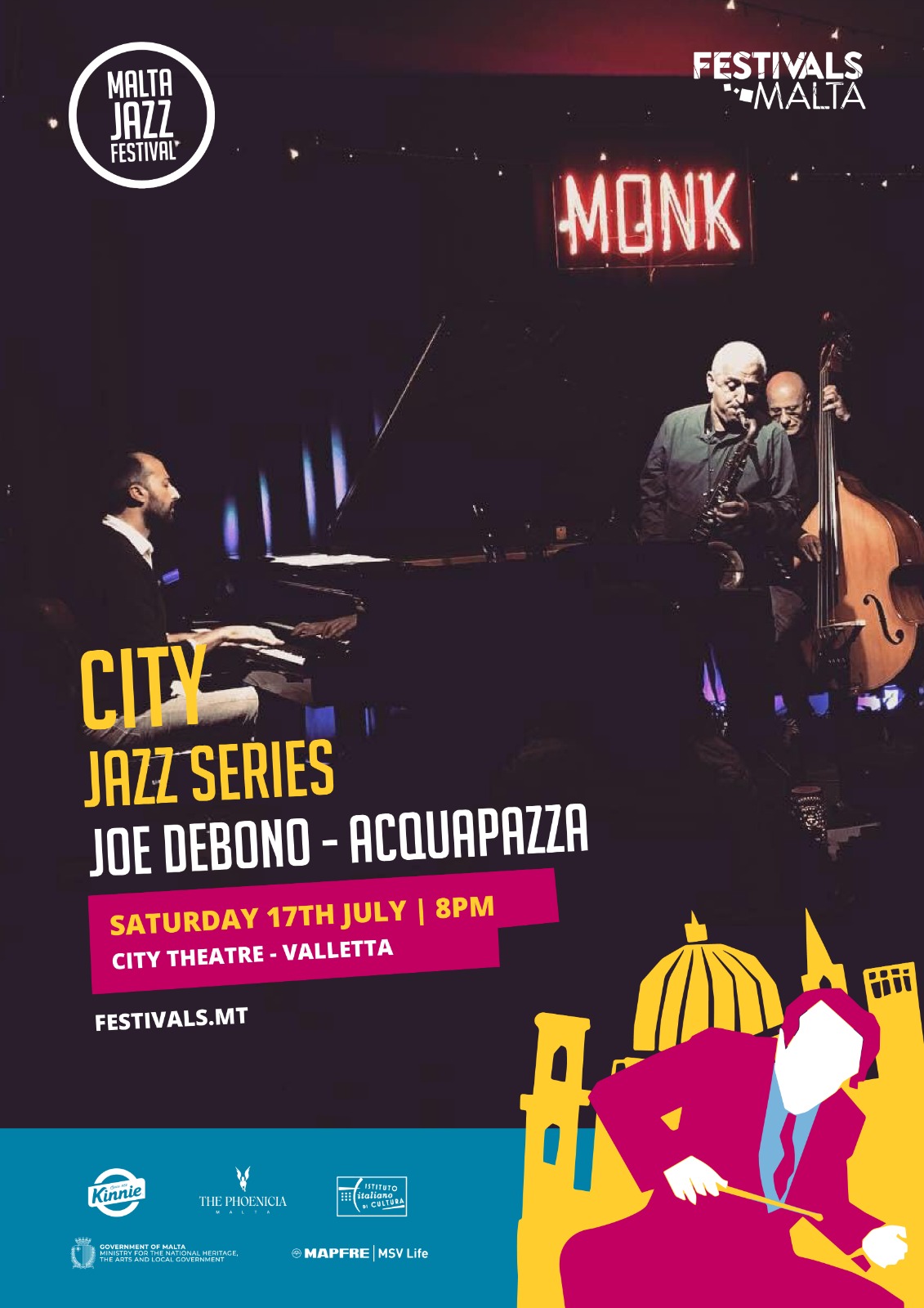 City Jazz Series - Joe Debono (Aquapazza) 20:00 poster