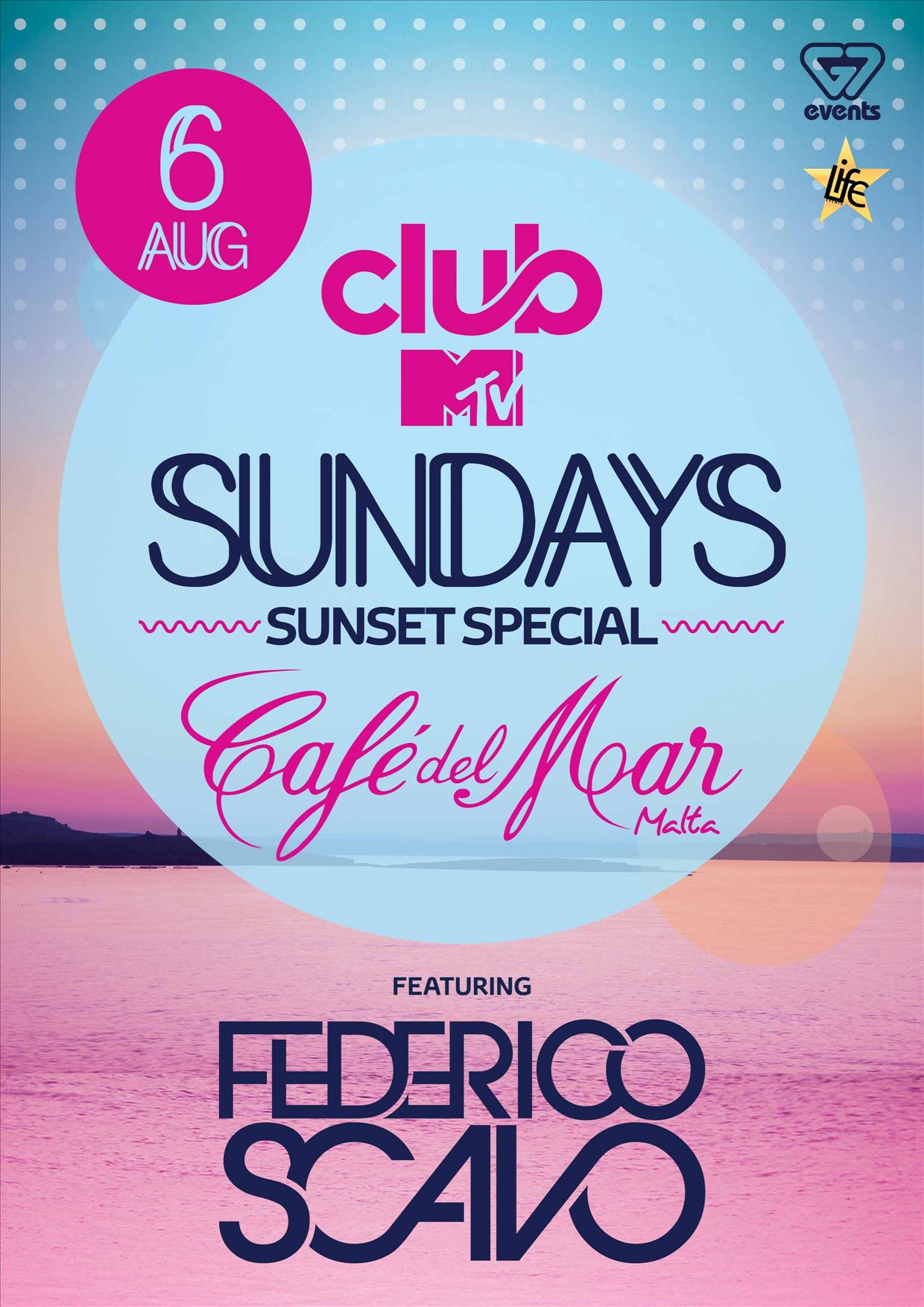 Club MTV Sundays present FEDERICO SCAVO poster