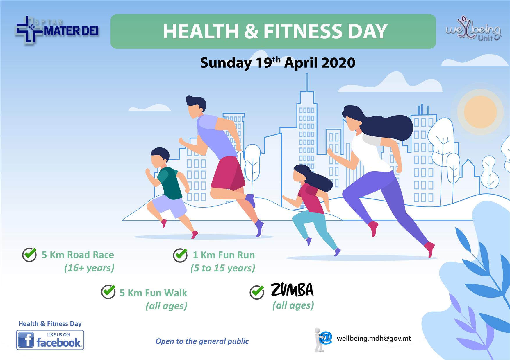 Health and Fitness Day 2020 poster