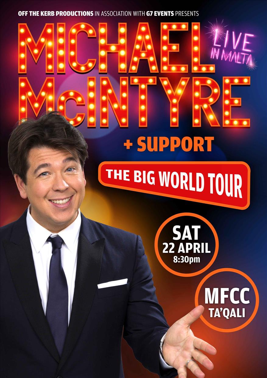 Michael McIntyre - the Big World Tour - Live in Malta poster