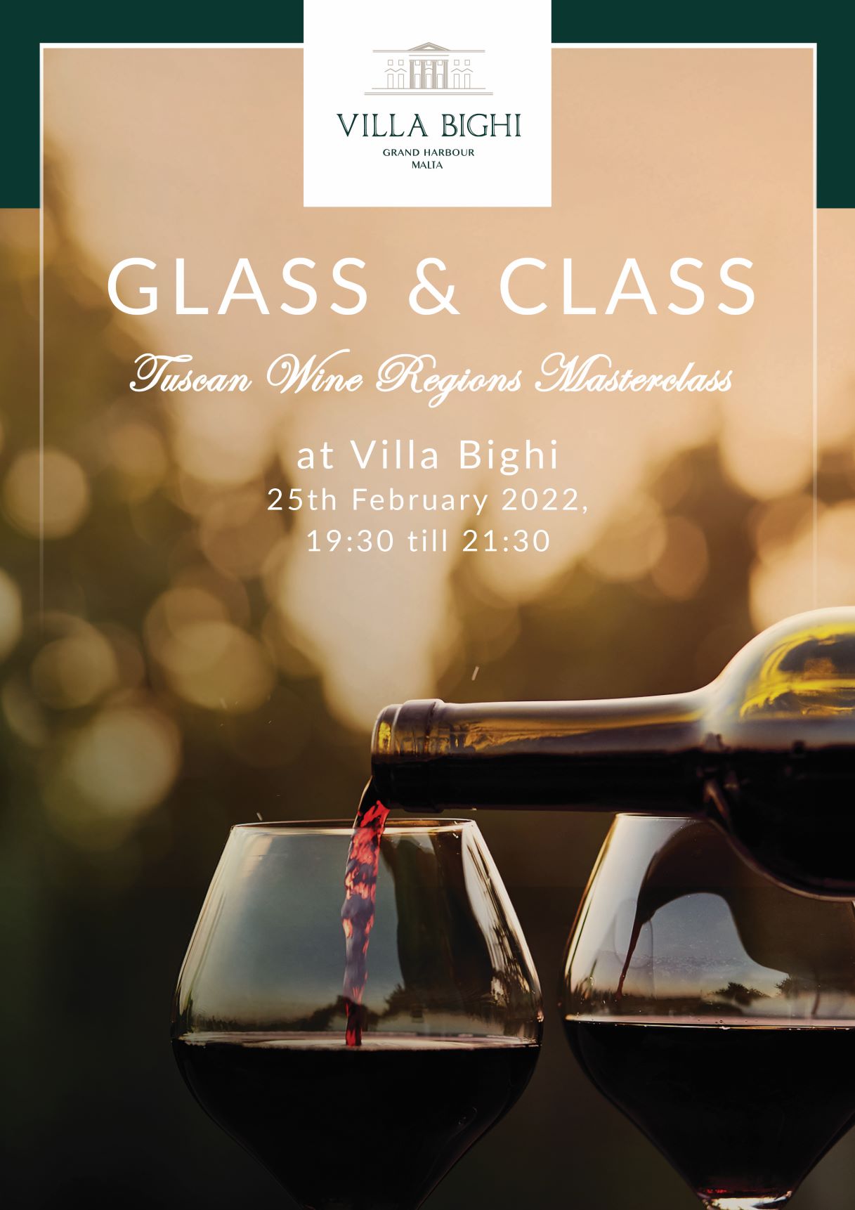 Glass & Class: The Tuscan Wine Regions Masterclass poster